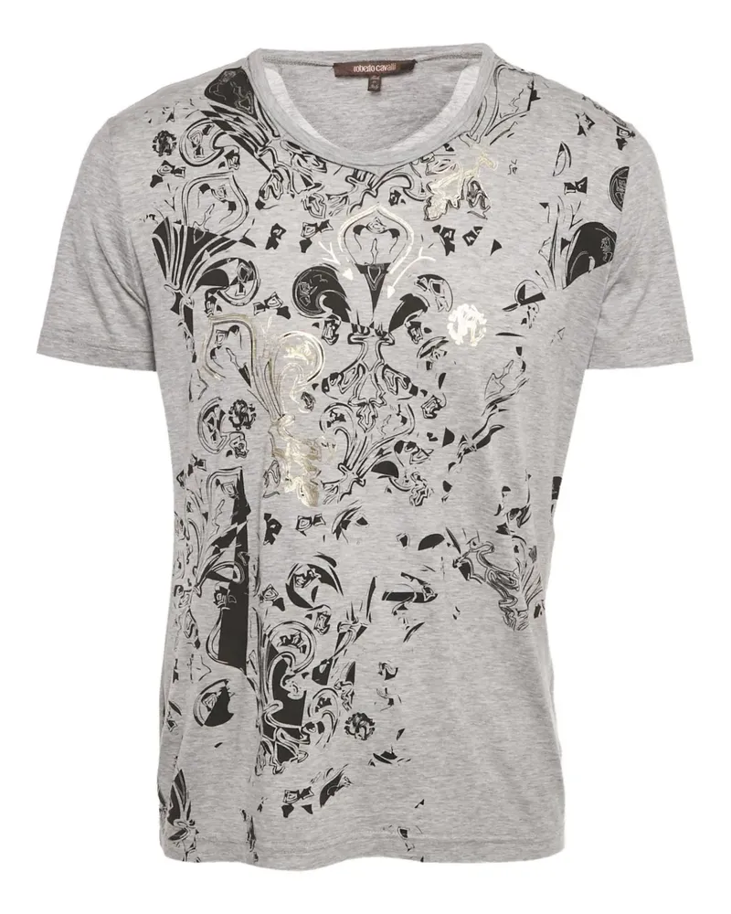Roberto Cavalli T-Shirt mit Print - Grau Grau