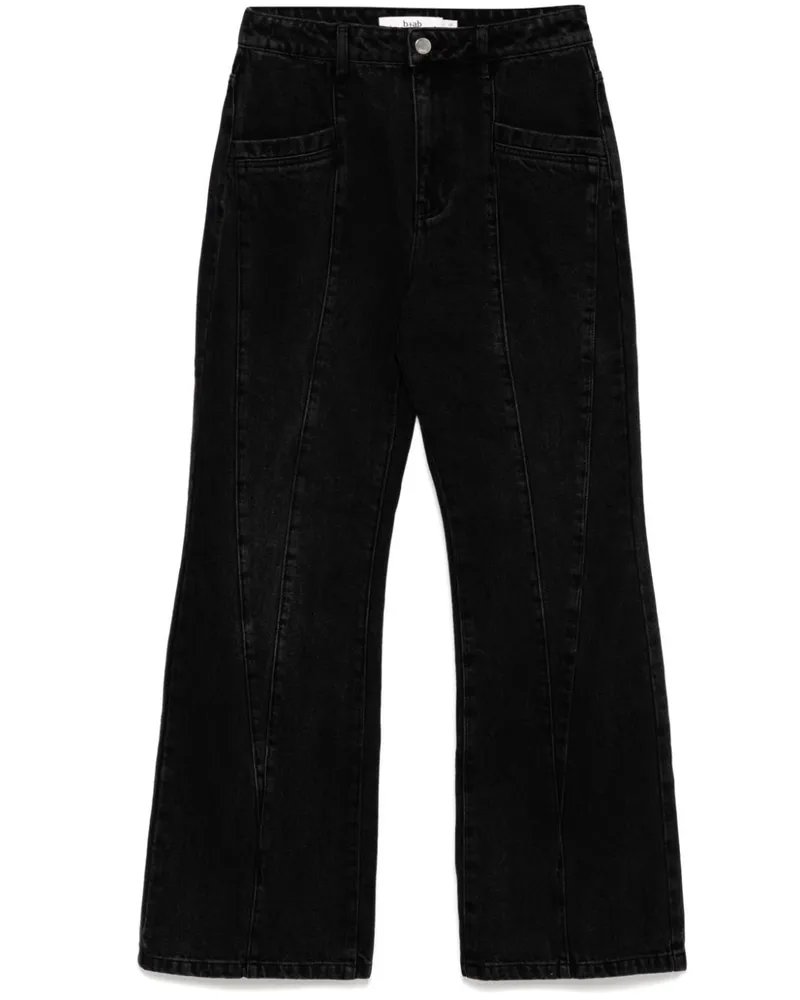 b+ab Ausgestellte Jeans - Schwarz Schwarz
