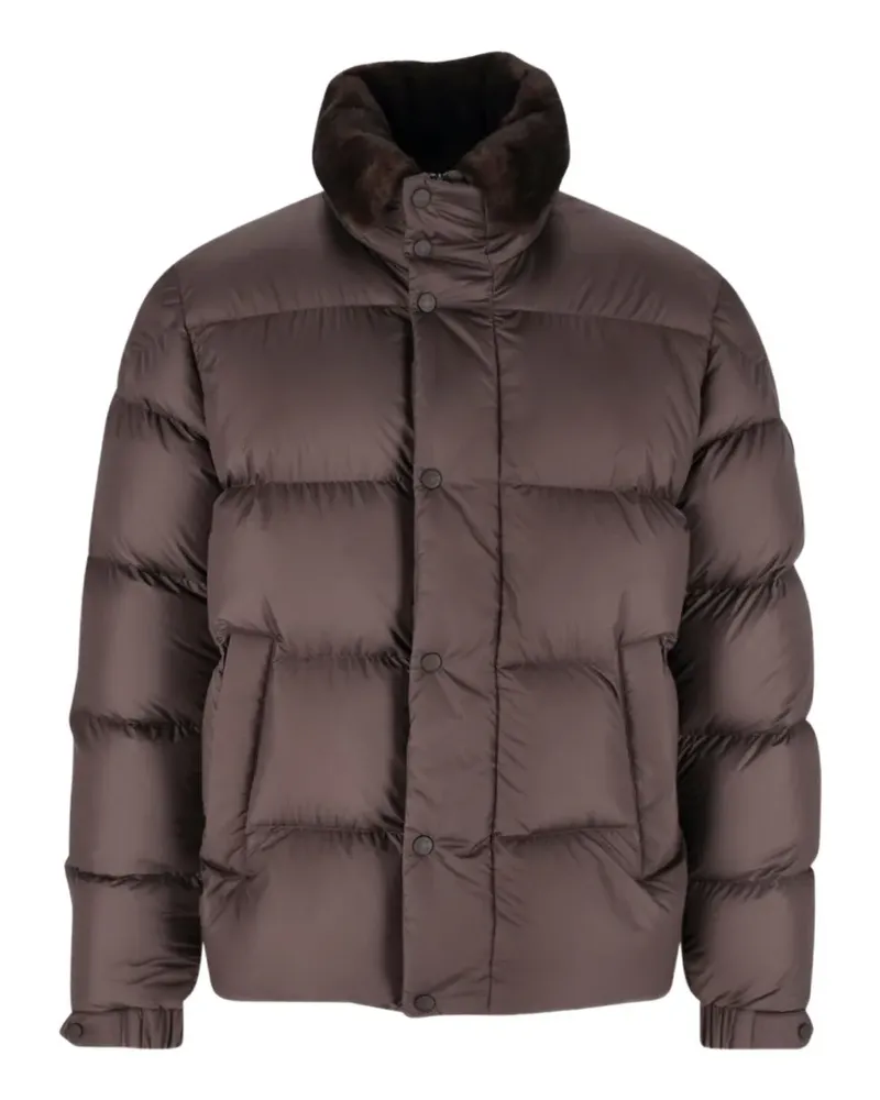 Moncler Kurze Drisfall Daunenjacke - Braun Braun
