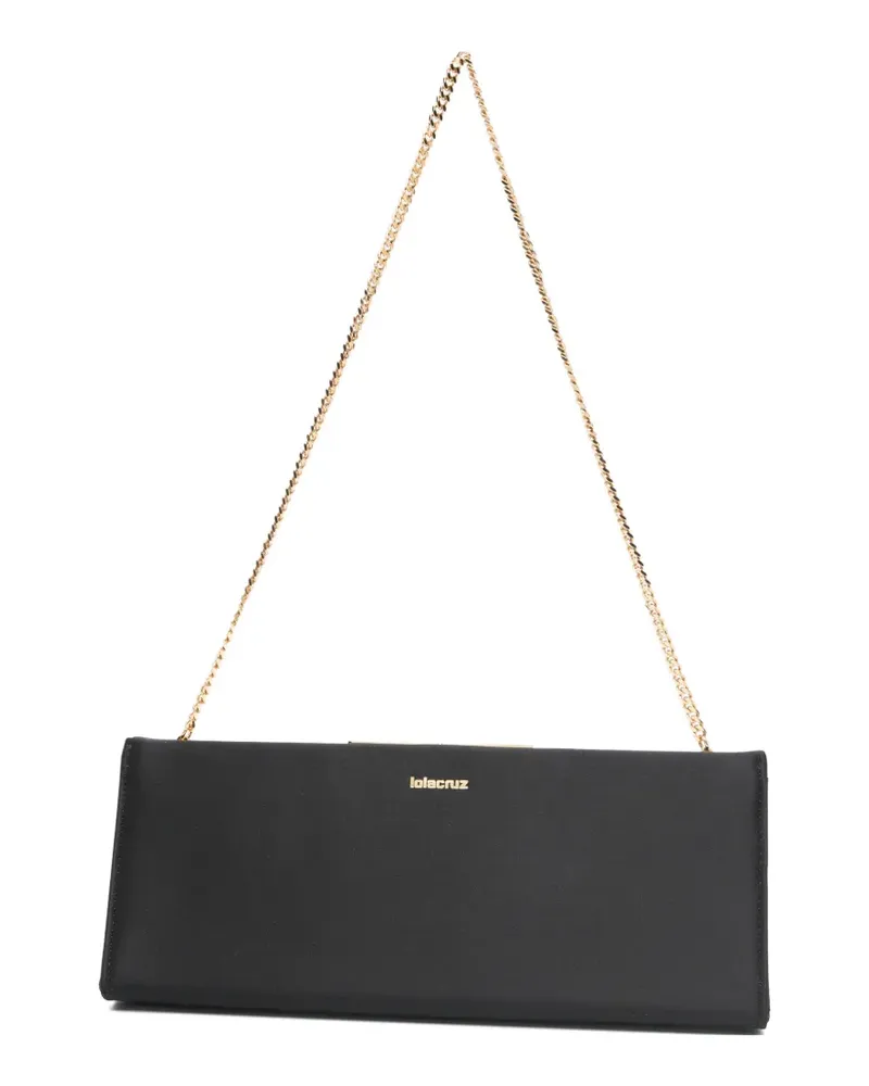 Lola Cruz Écla chain clutch bag - Schwarz Schwarz