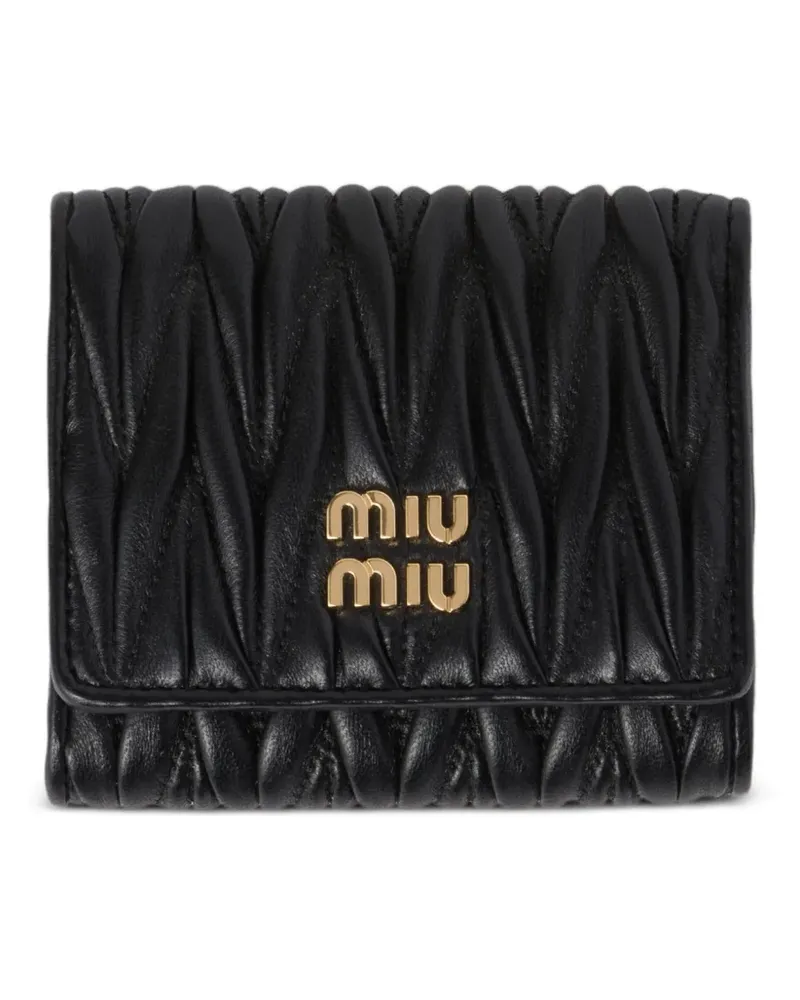 Miu Miu small matelassé nappa-leather wallet - Schwarz Schwarz
