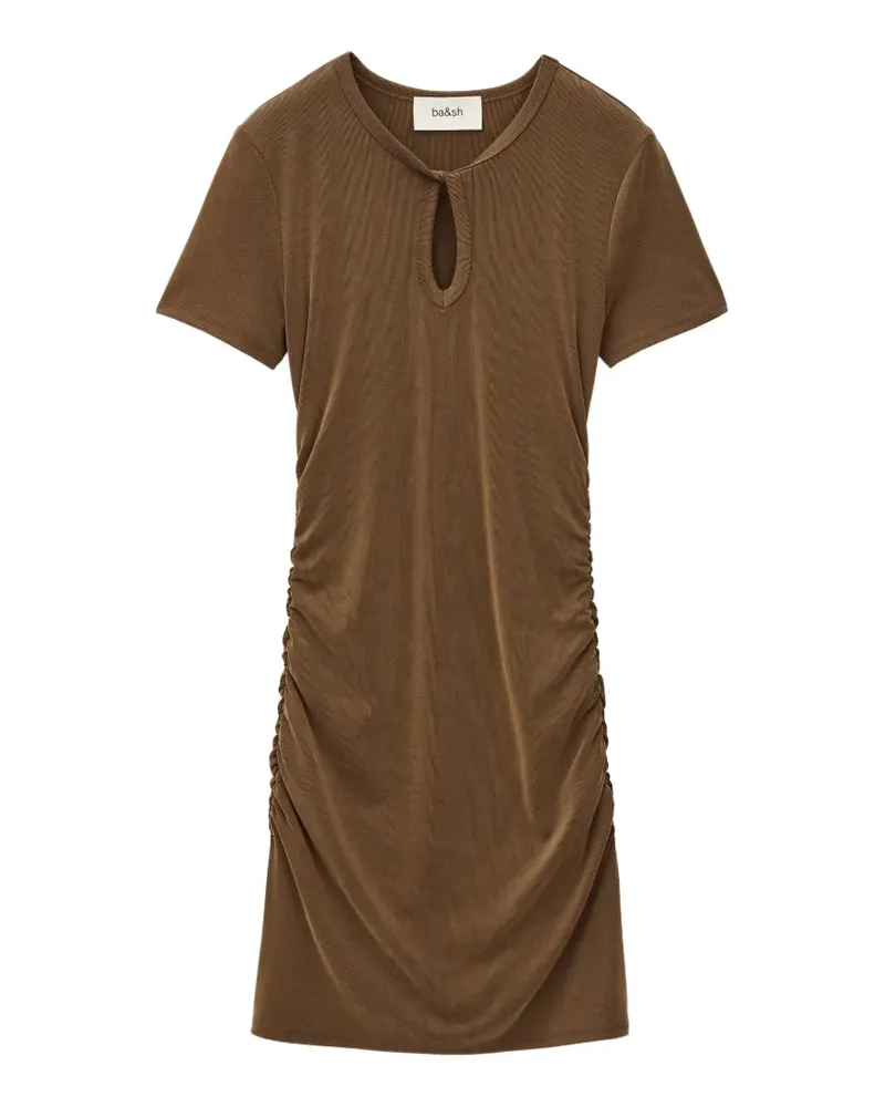 ba&sh Beona keyhole mini dress - Braun Braun
