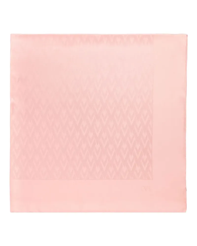 Valentino Garavani logo-detail scarf - Rosa Rosa