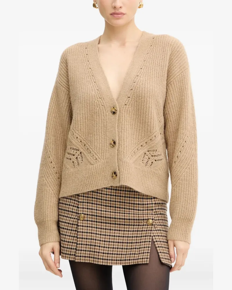 HUGO BOSS Geknöpfter Cardigan - Nude Nude