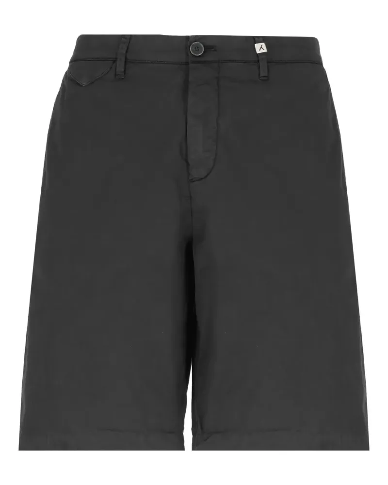 MYTHS Shorts mit Knopfverschluss - Schwarz Schwarz