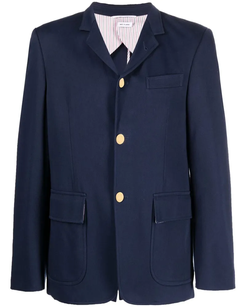 Thom Browne Sakko mit RWB-Streifen - Blau Blau