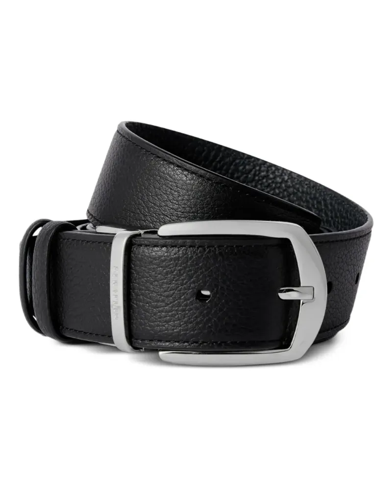 Serapian leather belt - Schwarz Schwarz
