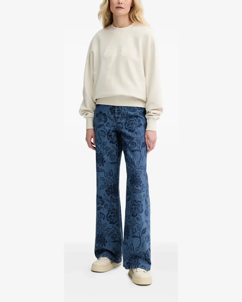 A.P.C. Jeans mit Blumen-Print - Blau Blau