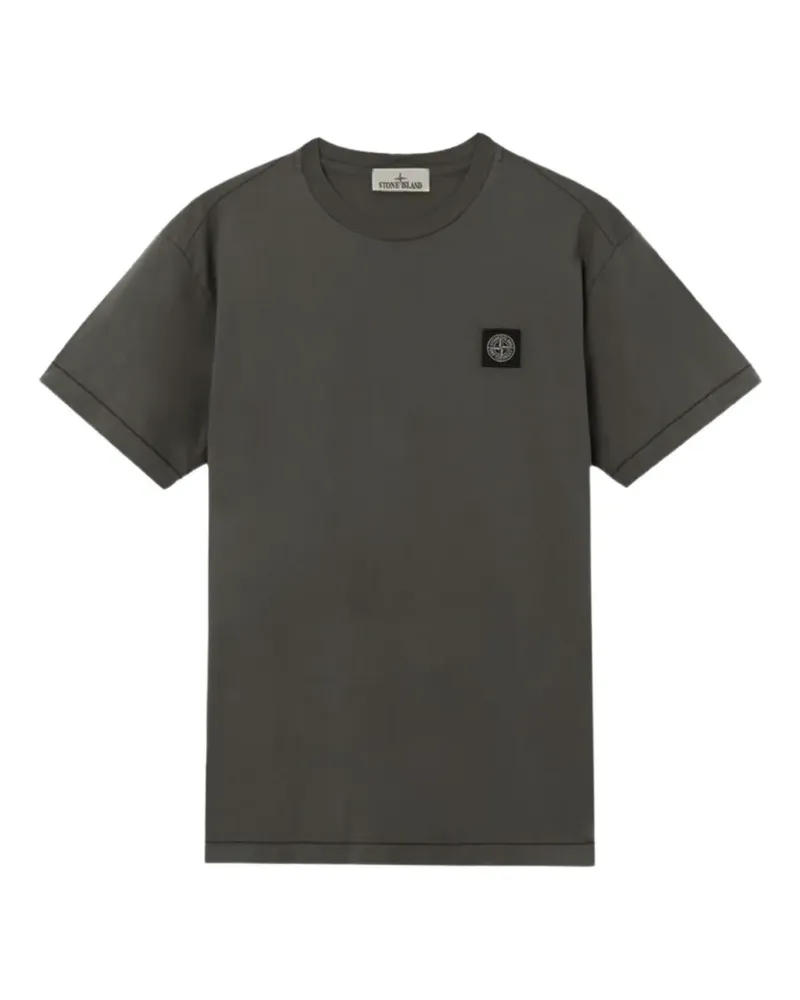 Stone Island Sweatshirt mit Kompass-Patch - Grau Grau