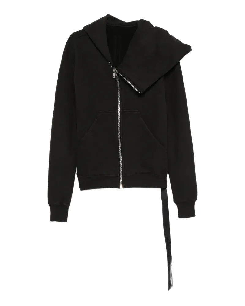 DRKSHDW by Rick Owens Hoodie mit asymmetrischem Reißverschluss - Schwarz Schwarz