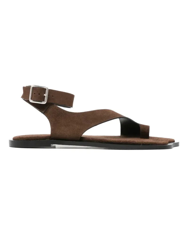Alohas buckle-fastening asymmetric sandals - Braun Braun