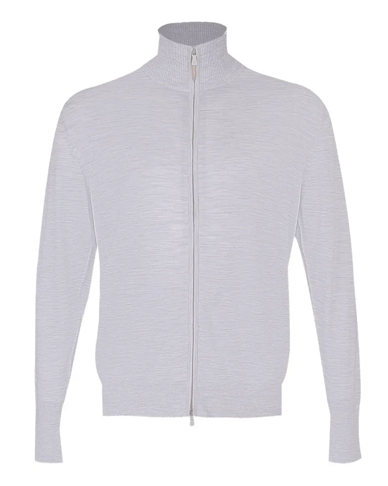 Eleventy zip-neck cardigan - Grau Grau