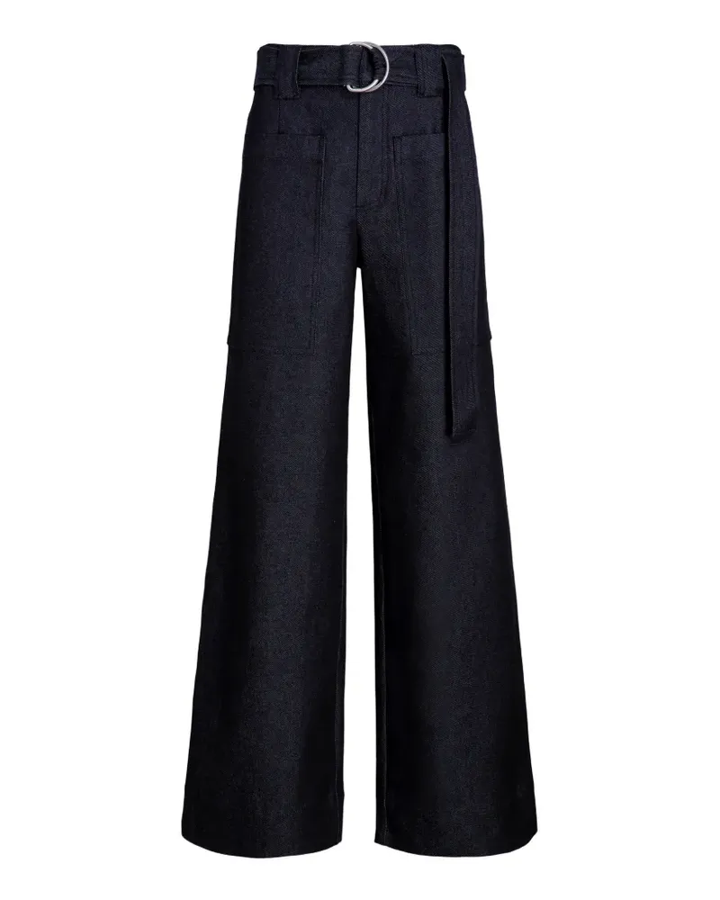 Proenza Schouler Lina pants in stretch twill - Blau Blau