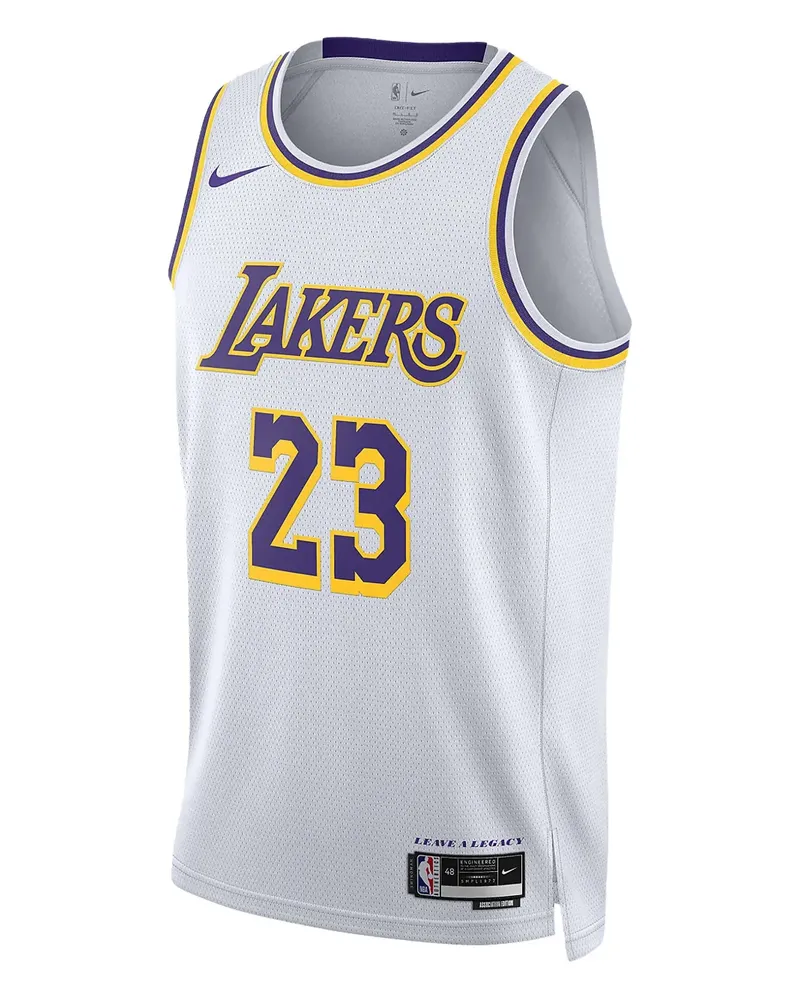 Nike LeBron James Los Angeles Lakers 2022/23 Association Edition Tanktop - Weiß Weiß