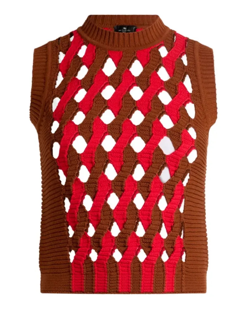 Etro Trägershirt mit Rundhalsausschnitt - Braun Braun