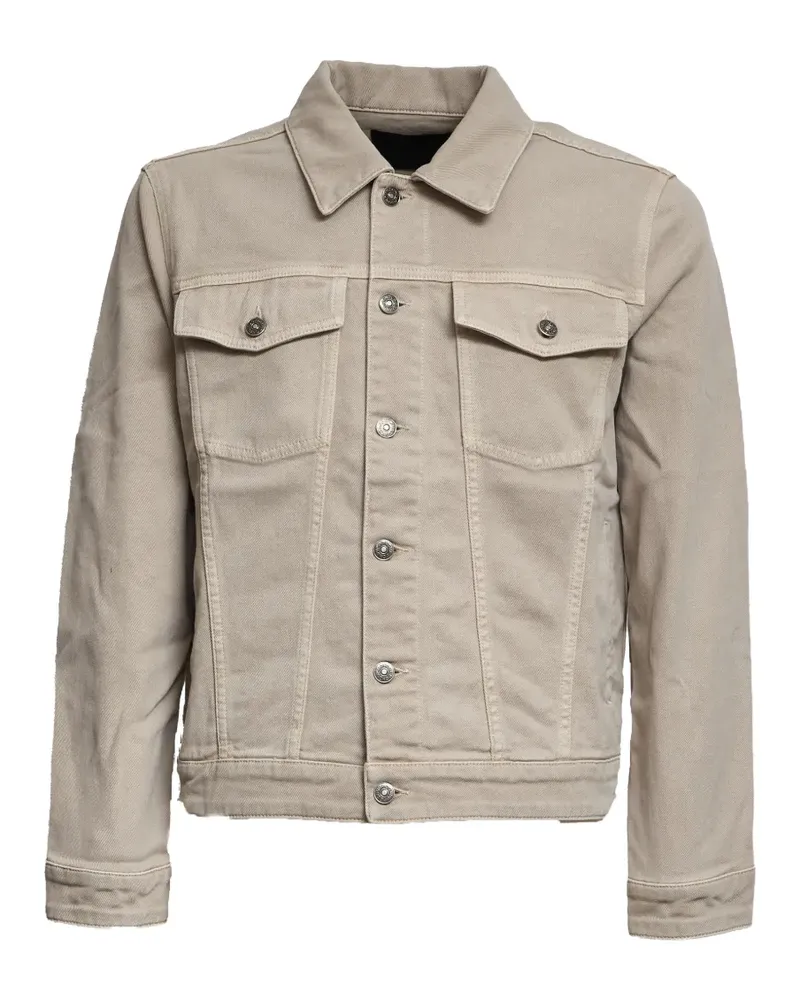 Dondup buttoned flap-pocket denim jacket - Nude Nude