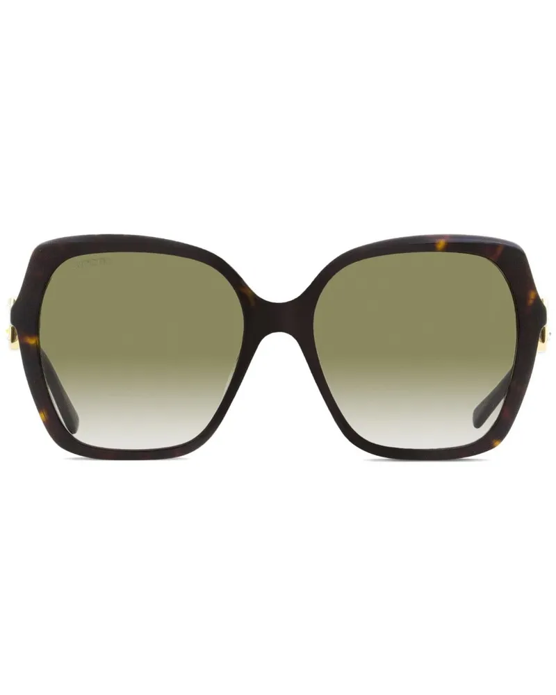 Jimmy Choo Sonnenbrille mit Oversized-Gestell - Braun Braun