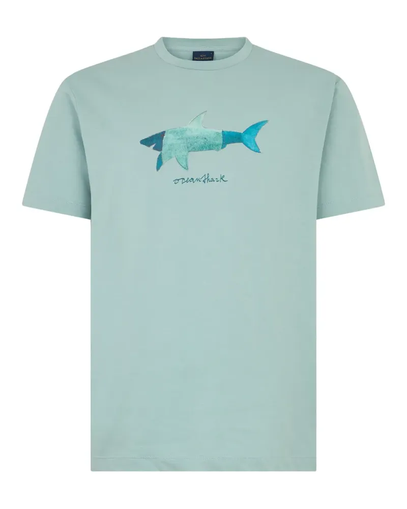 Paul & Shark graphic-print T-shirt - Blau Blau