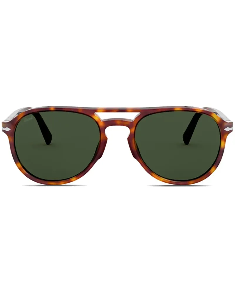 Persol Sonnenbrille mit rundem Gestell - Braun Braun