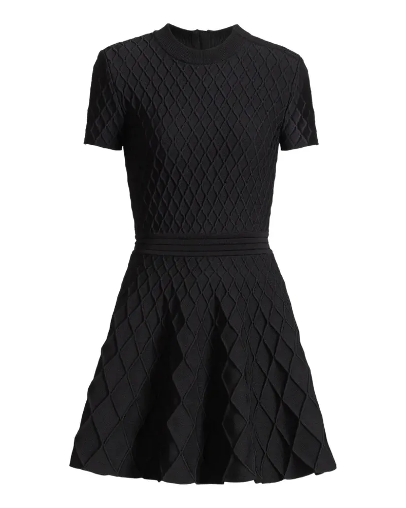 Balmain Ausgestelltes Strickkleid - Schwarz Schwarz