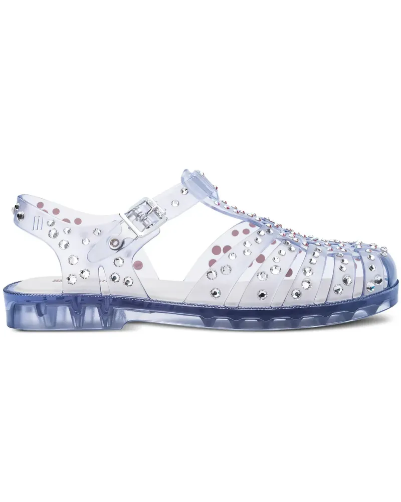 Melissa Sandalen mit Kristallen - Blau Blau