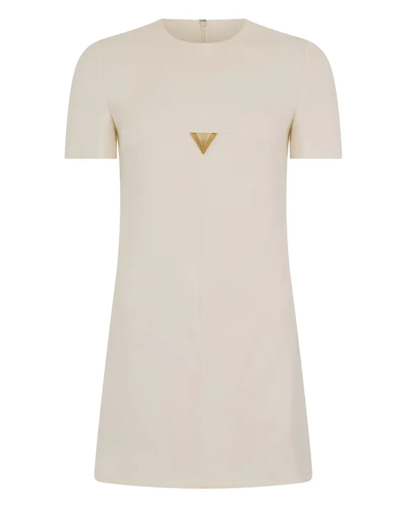 Valentino Garavani triangle-appliqué mini dress - Nude Nude