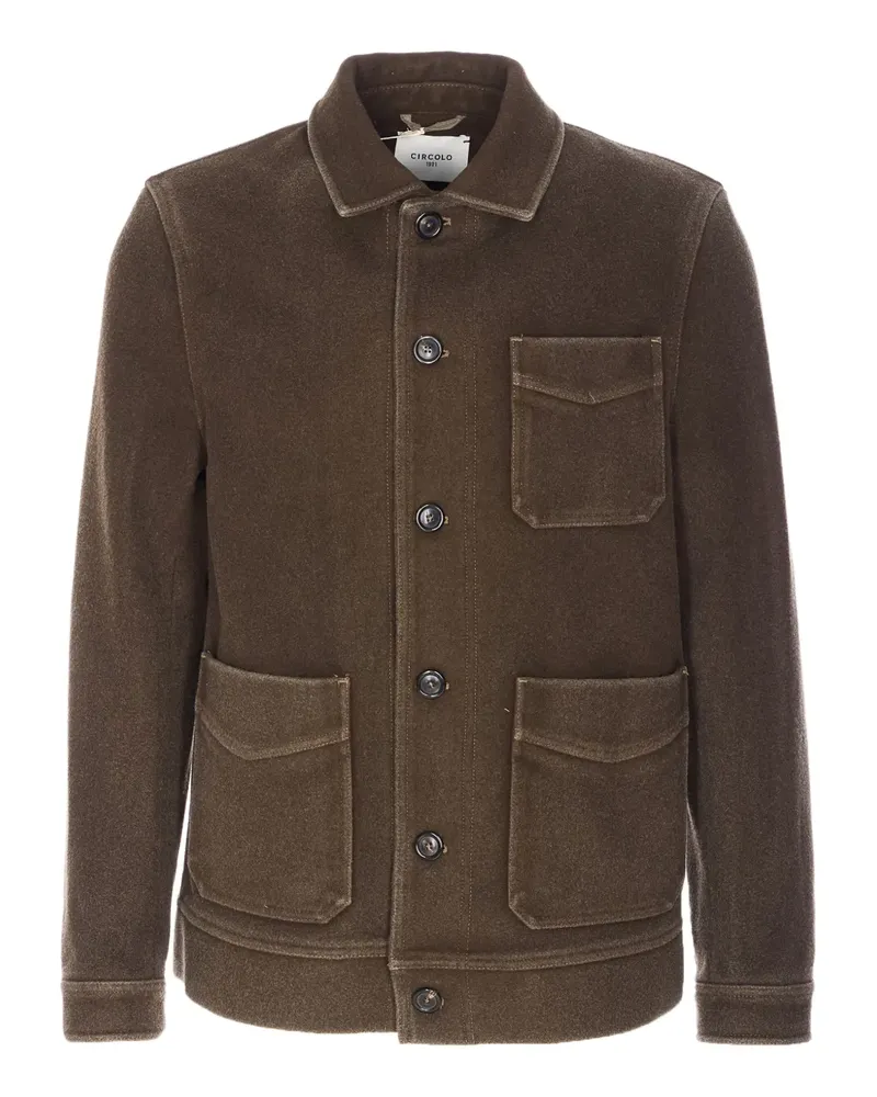 CIRCOLO 1901 button pocket overshirt - Grün Grün
