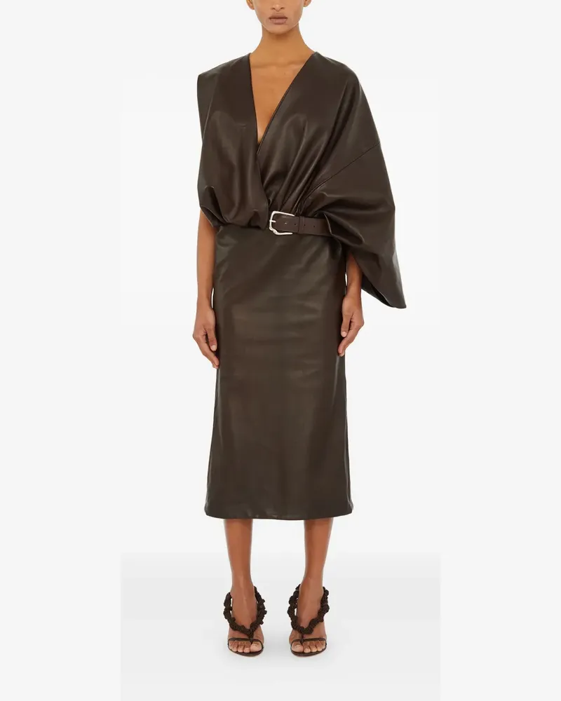 Christopher Esber Gürtel-Midikleid aus Leder - Braun Braun