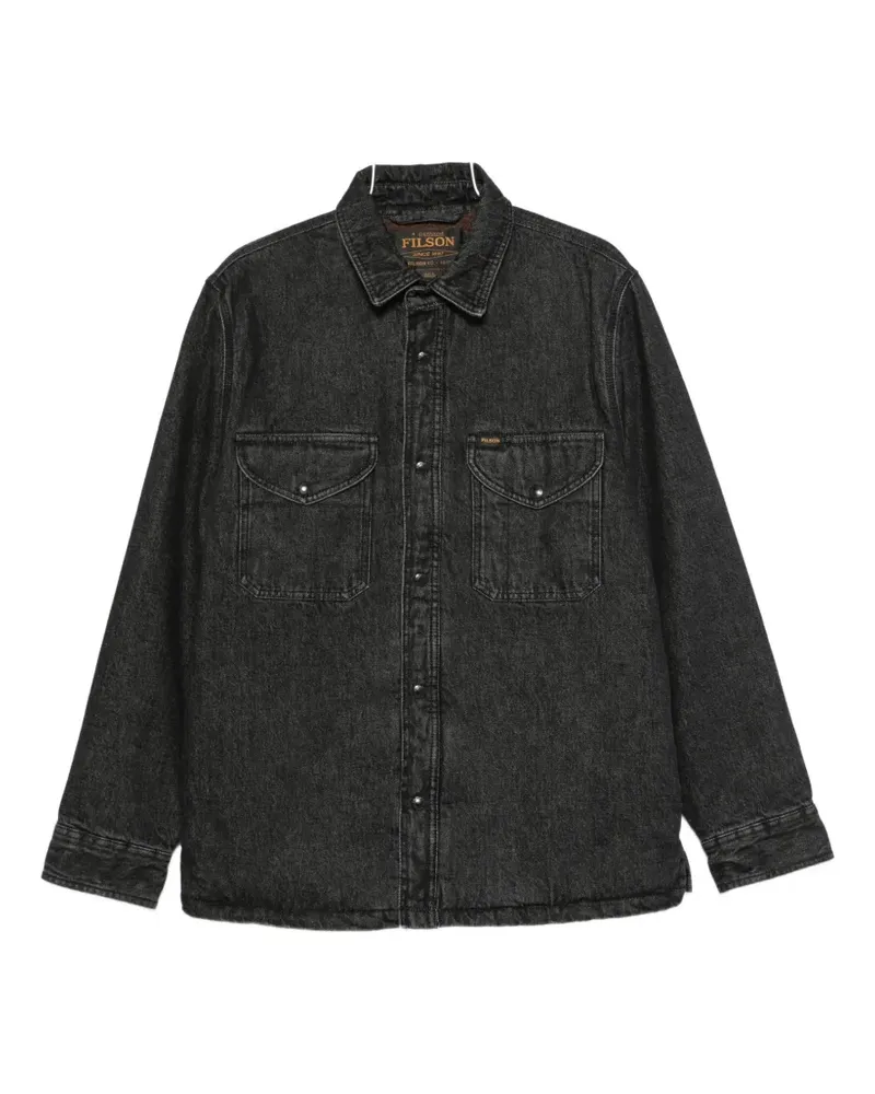 Filson faded-effect pocket-detail overshirt - Schwarz Schwarz