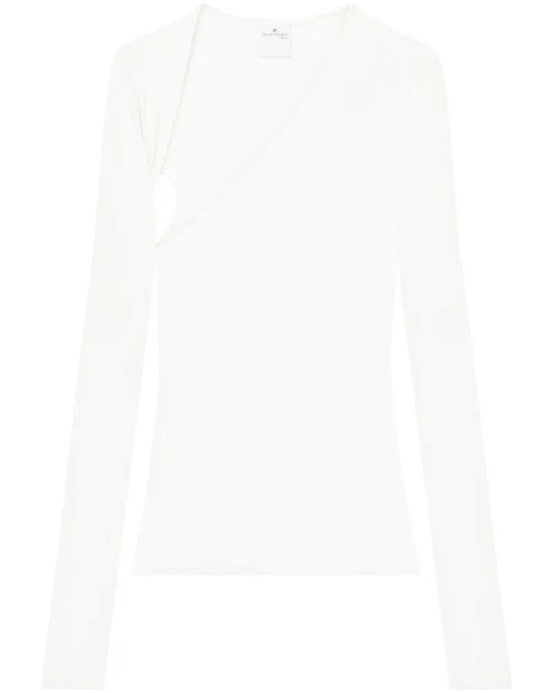 Courrèges Asymmetrisches Slash Oberteil - Weiß Weiß