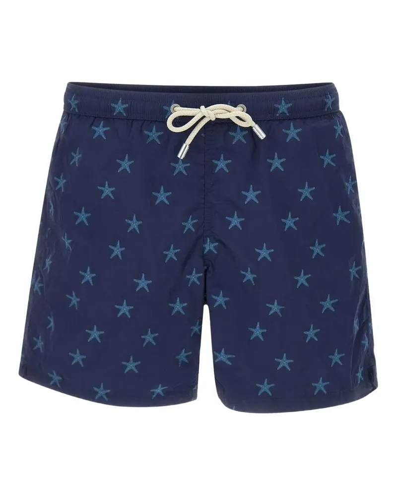 MC2 Saint Barth Patmos Badeshorts mit Seesterne-Print - Blau Blau