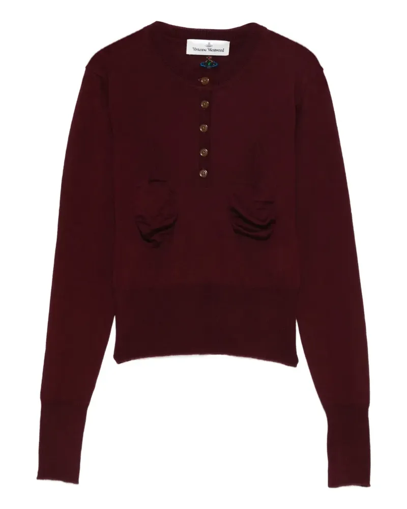 Vivienne Westwood Tit button detail jumper - Rot Rot