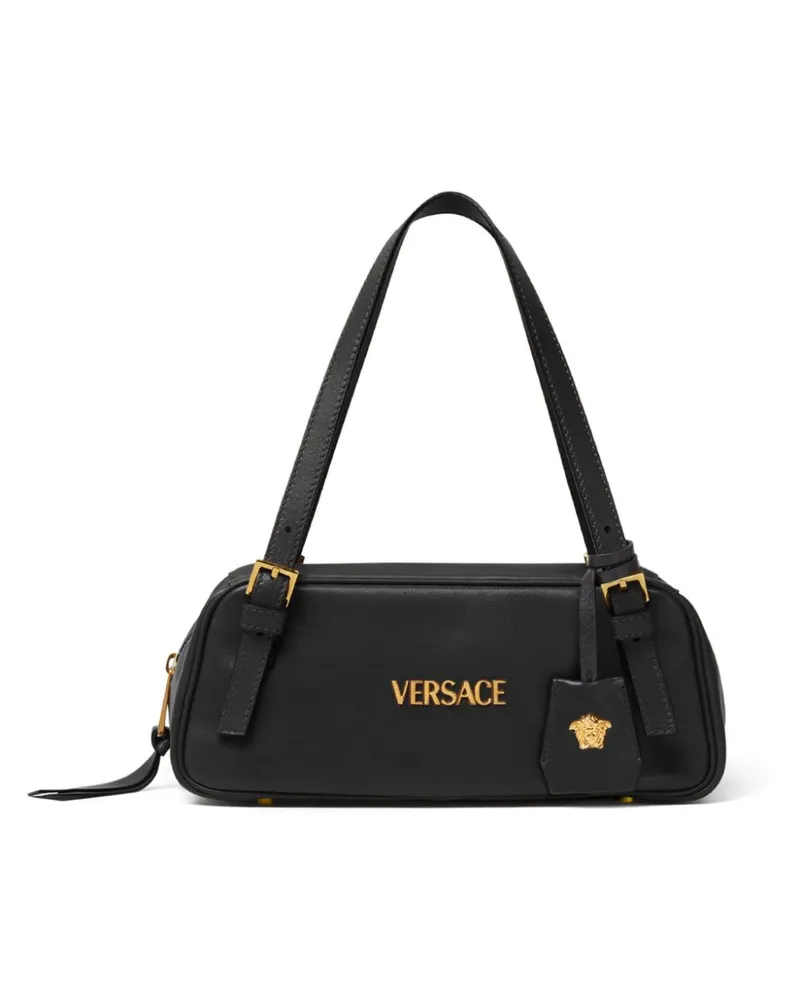 Versace Tag Bowling Schultertasche - Schwarz Schwarz