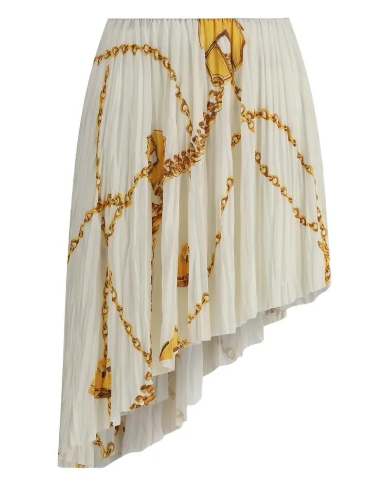 Burberry baroque-print mini skirt - Nude Nude