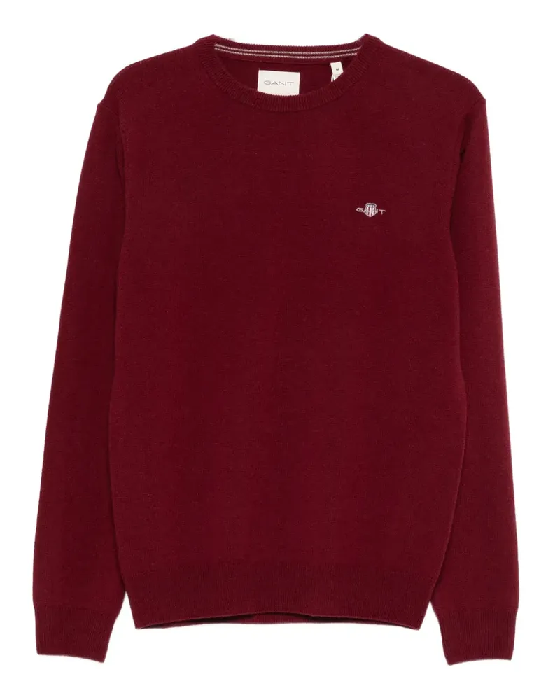 Gant Pullover mit Logo-Stickerei - Rot Rot