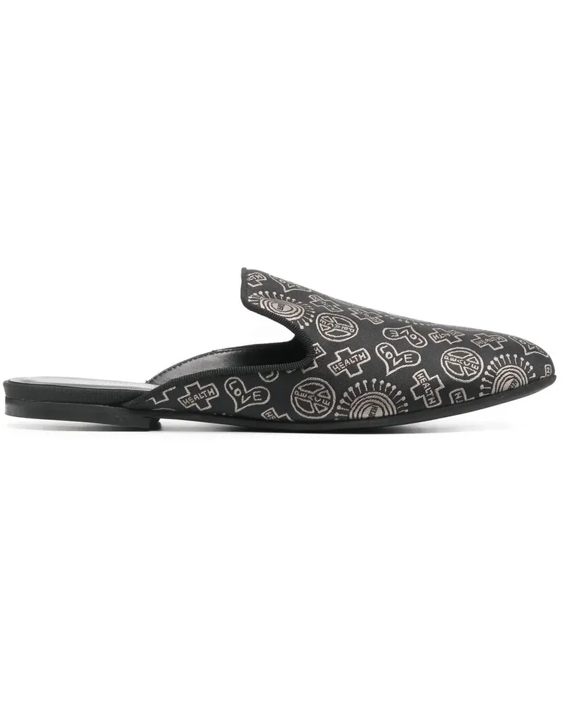 10 Corso Como x The Merchant of Florence Woodstock Mules - Schwarz Schwarz