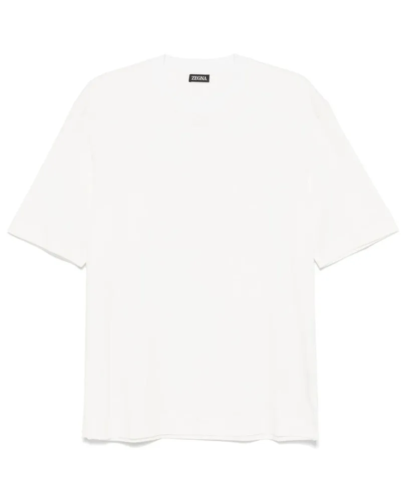 Ermenegildo Zegna T-Shirt mit rundem Ausschnitt - Weiß Weiß
