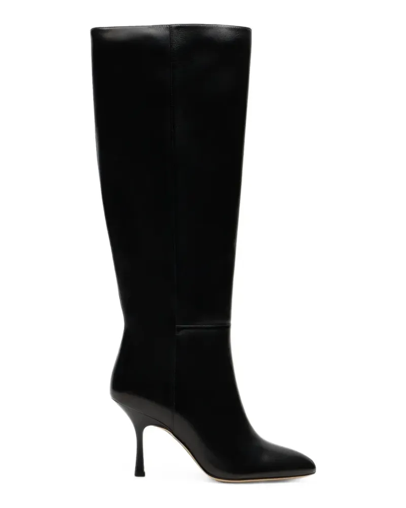 Stuart Weitzman Madison Stiefel mit mandelförmiger Kappe - Schwarz Schwarz