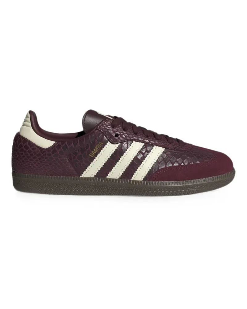 adidas Samba snakeskin-effect sneakers - Rot Rot