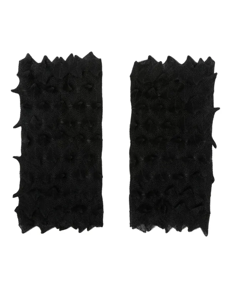 Pier Antonio Gaspari textured bracelets - Schwarz Schwarz