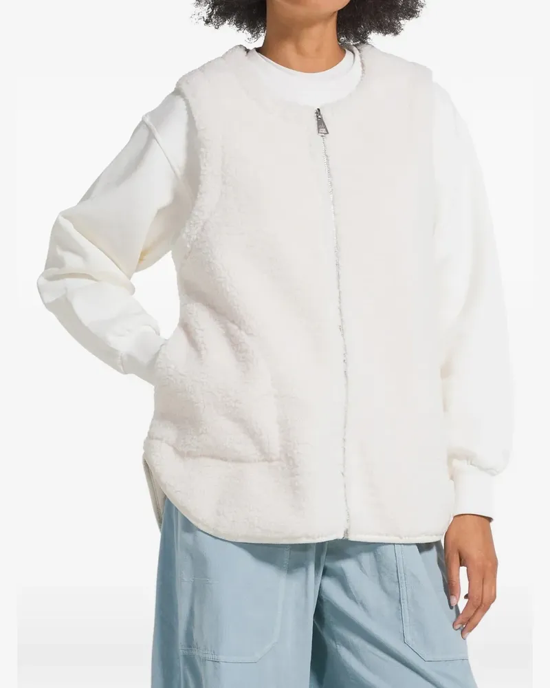Deha fleece-texture gilet - Weiß Weiß