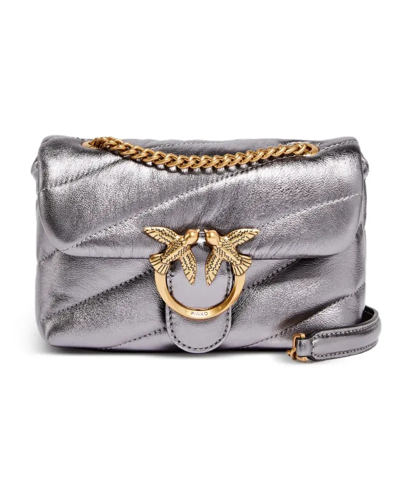 Pinko Gesteppte Umhängetasche - Grau Grau