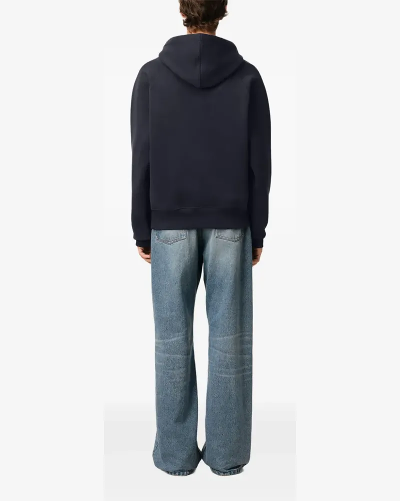 AMI Paris Hoodie mit Logo-Print - Blau Blau