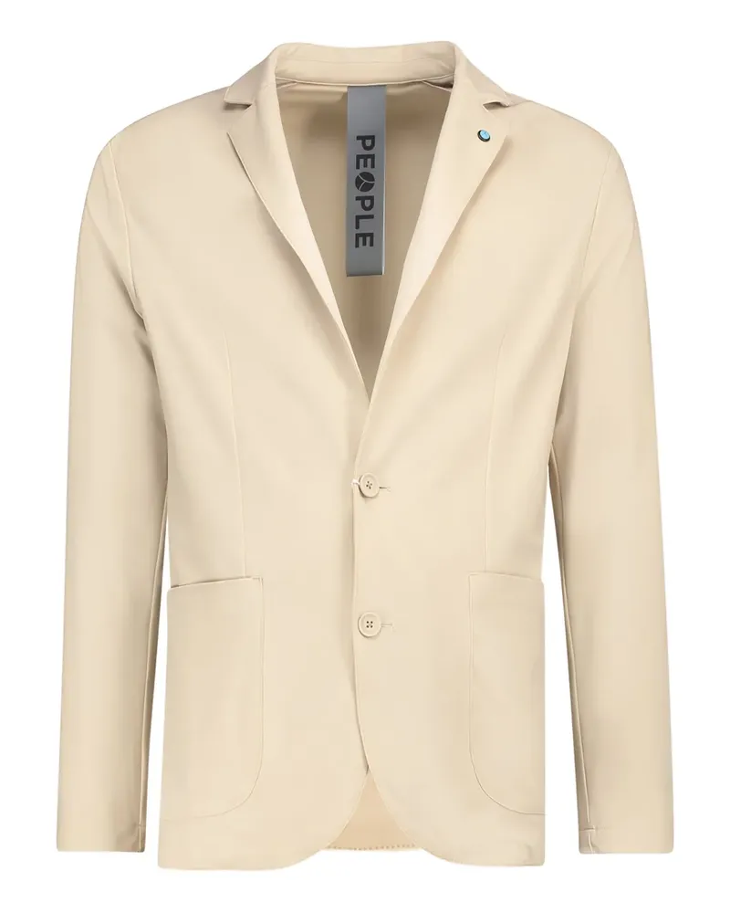 People of Shibuya button-fastening blazer - Nude Nude