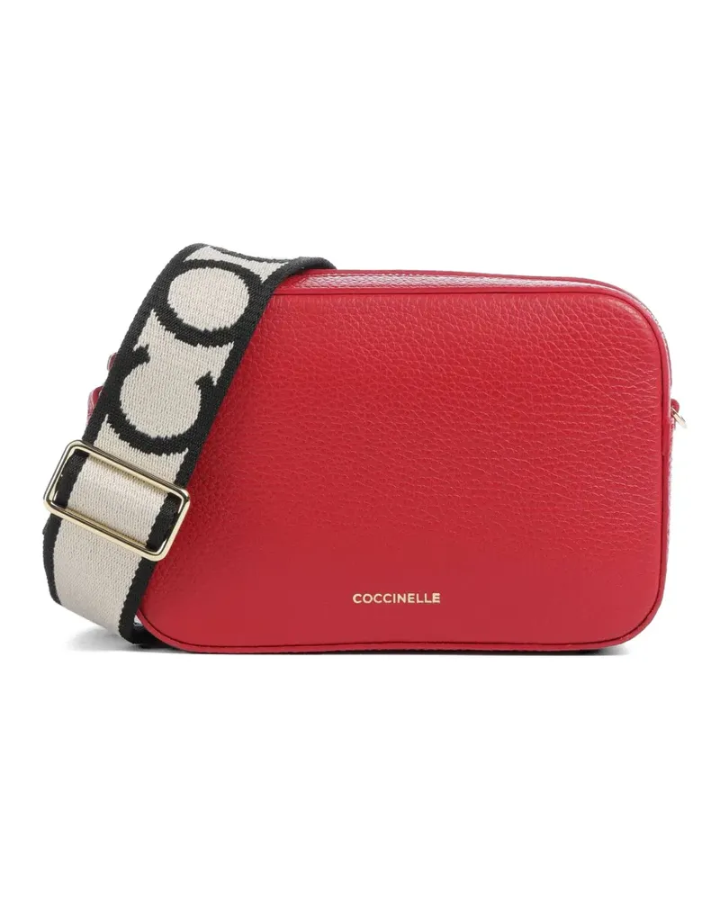 Coccinelle small Tebe logo shoulder bag - Rot Rot