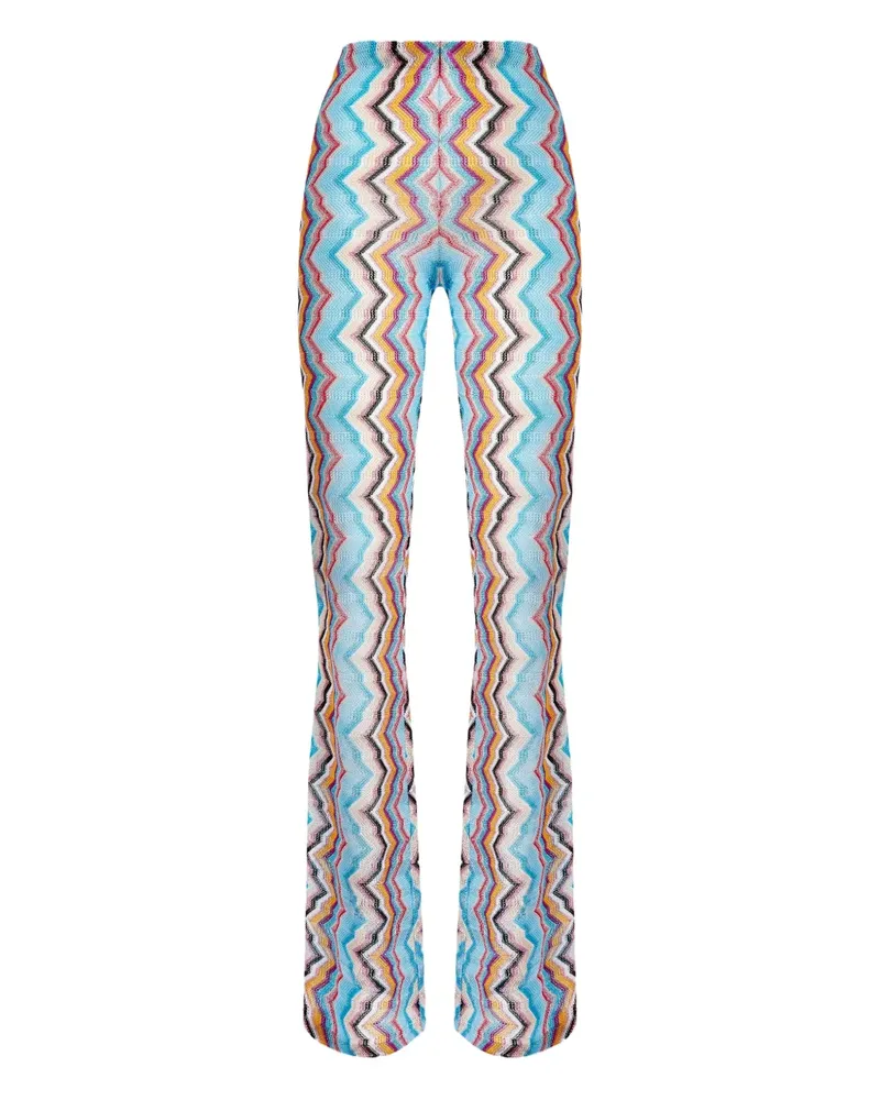 Missoni Hose mit Zickzackmuster - Blau Blau