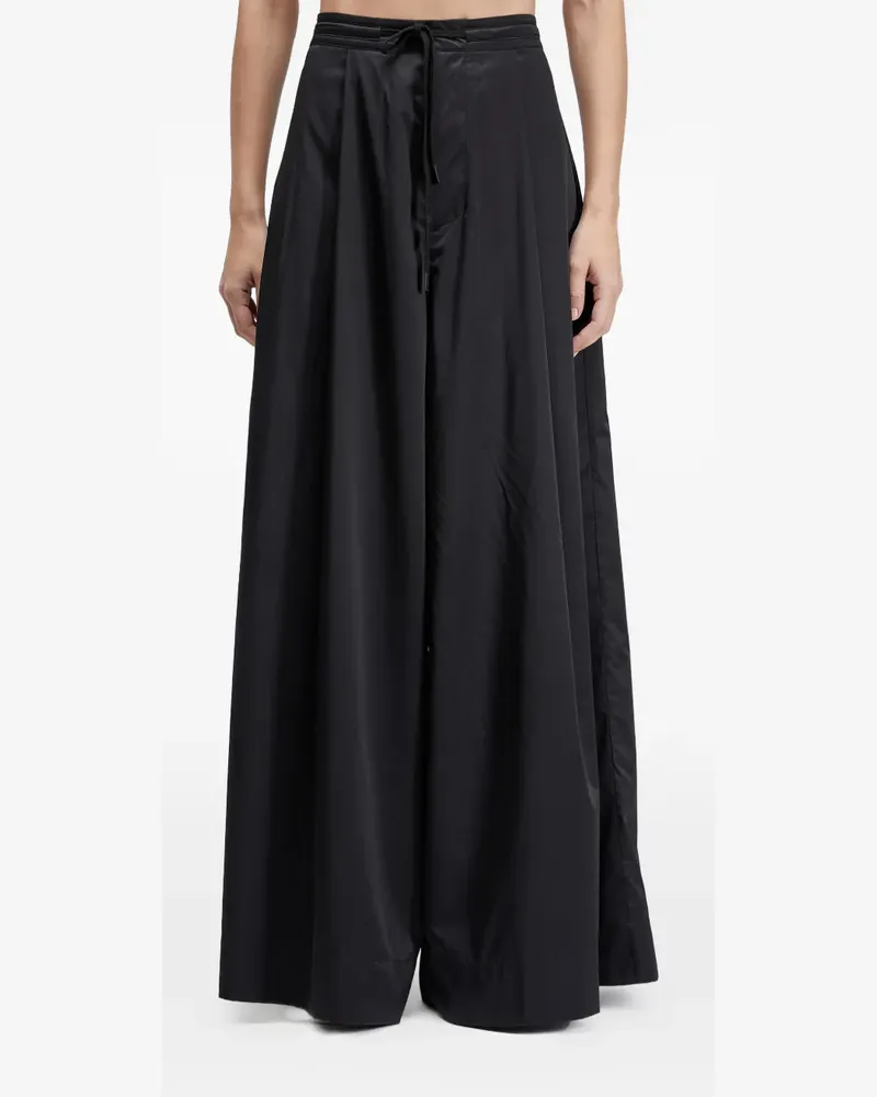 Osklen Parachute Palazzohose aus Satin - Schwarz Schwarz