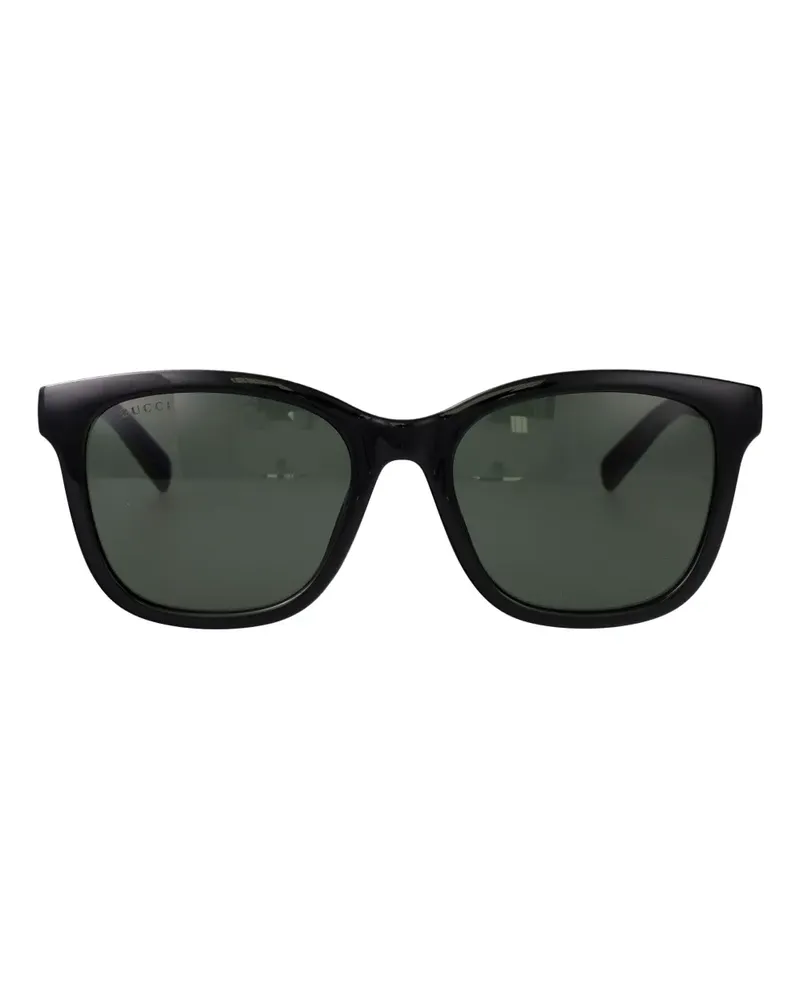 Gucci Sonnenbrille mit GG - Schwarz Schwarz