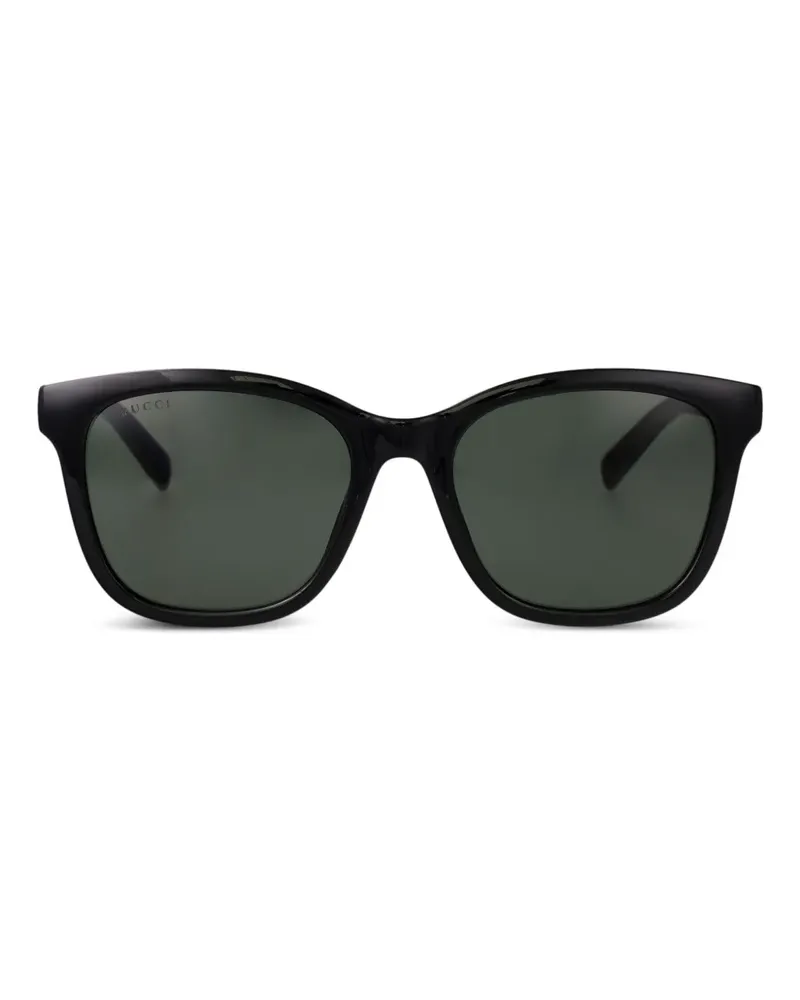 Gucci Sonnenbrille mit GG - Schwarz Schwarz