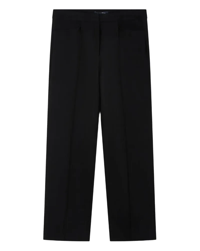 Max Mara cotton-blend trousers - Schwarz Schwarz